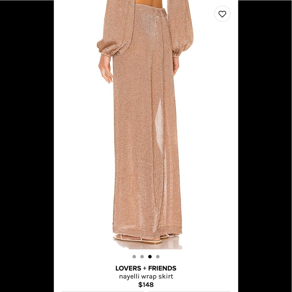 Nayelli Wrap Skirt in Gold Lovers + Friends